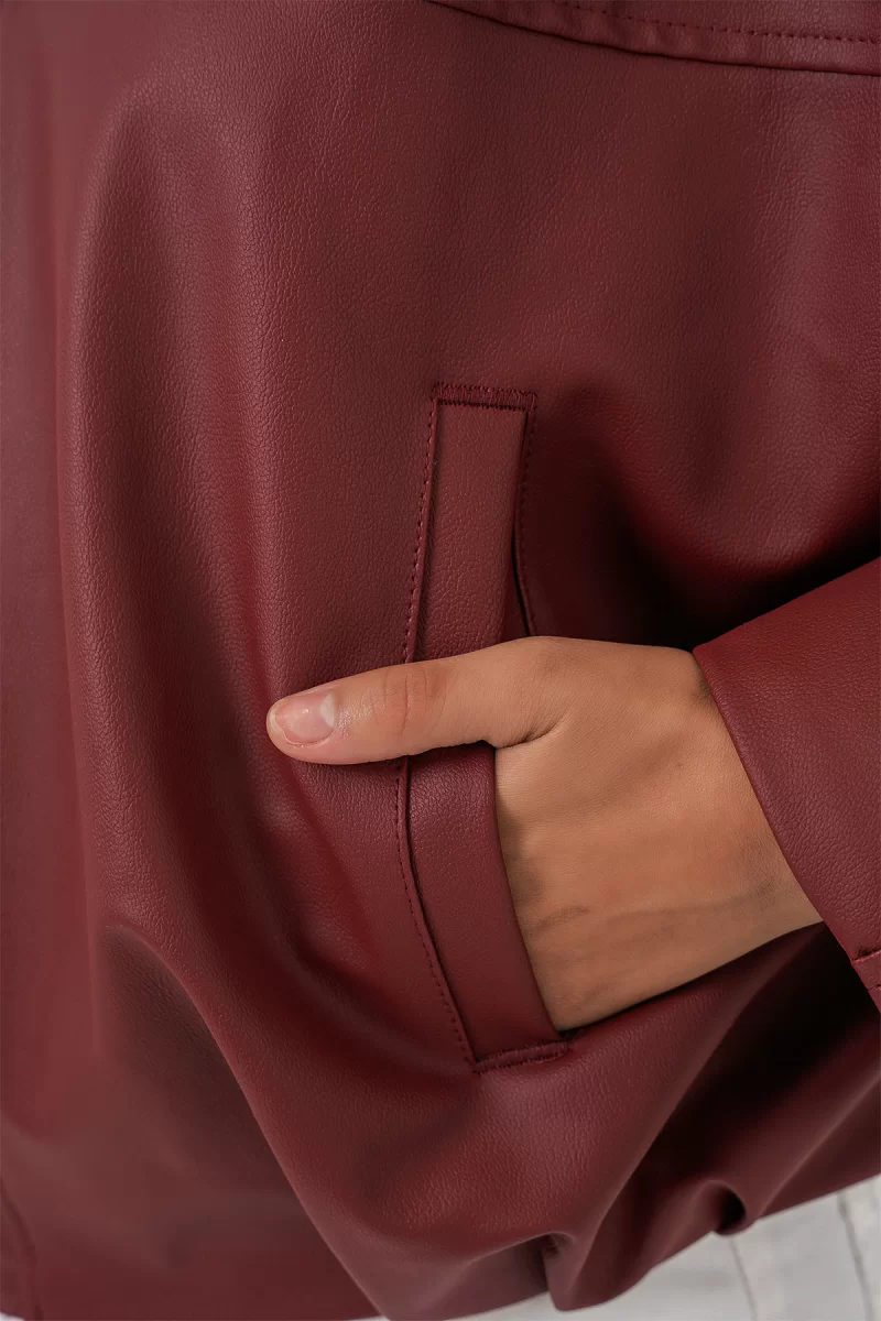Kadın Klasik Yaka Oversize Kiremit Ceket