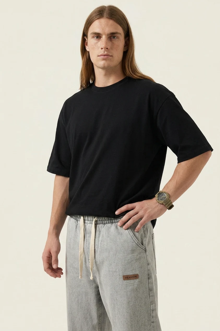 Erkek Rahat Kesim Denim Taş Pantolon
