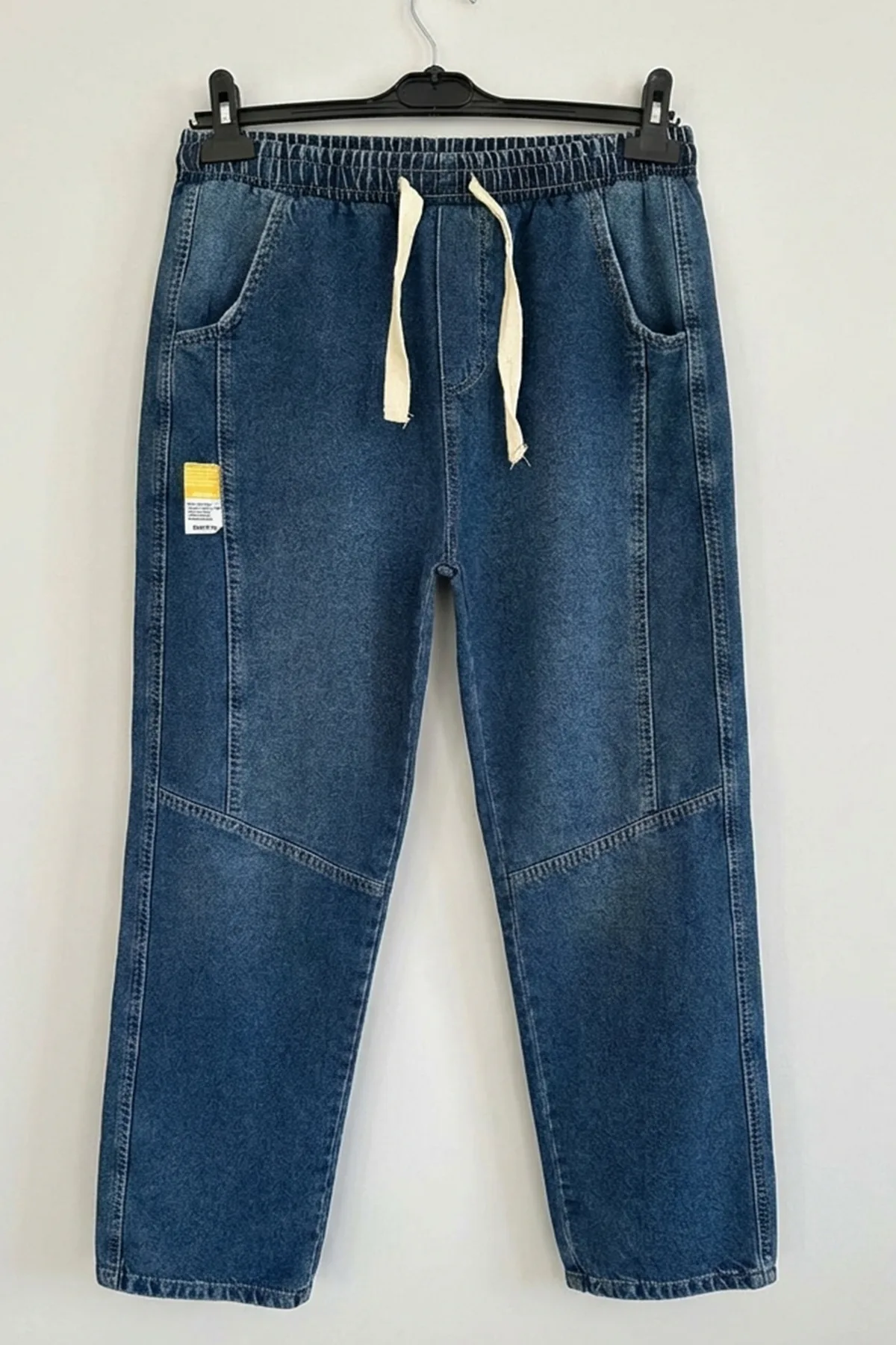 Erkek Rahat Kesim Denim Lacivert Pantolon