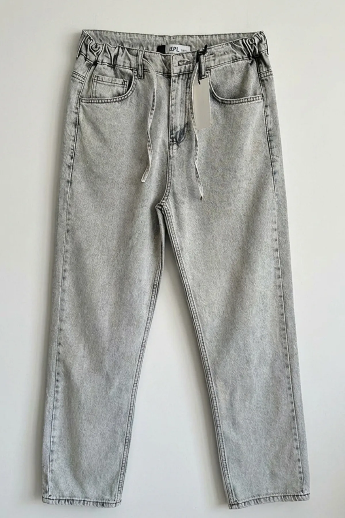 Erkek Rahat Kesim Baggy Denim Taş Pantolon