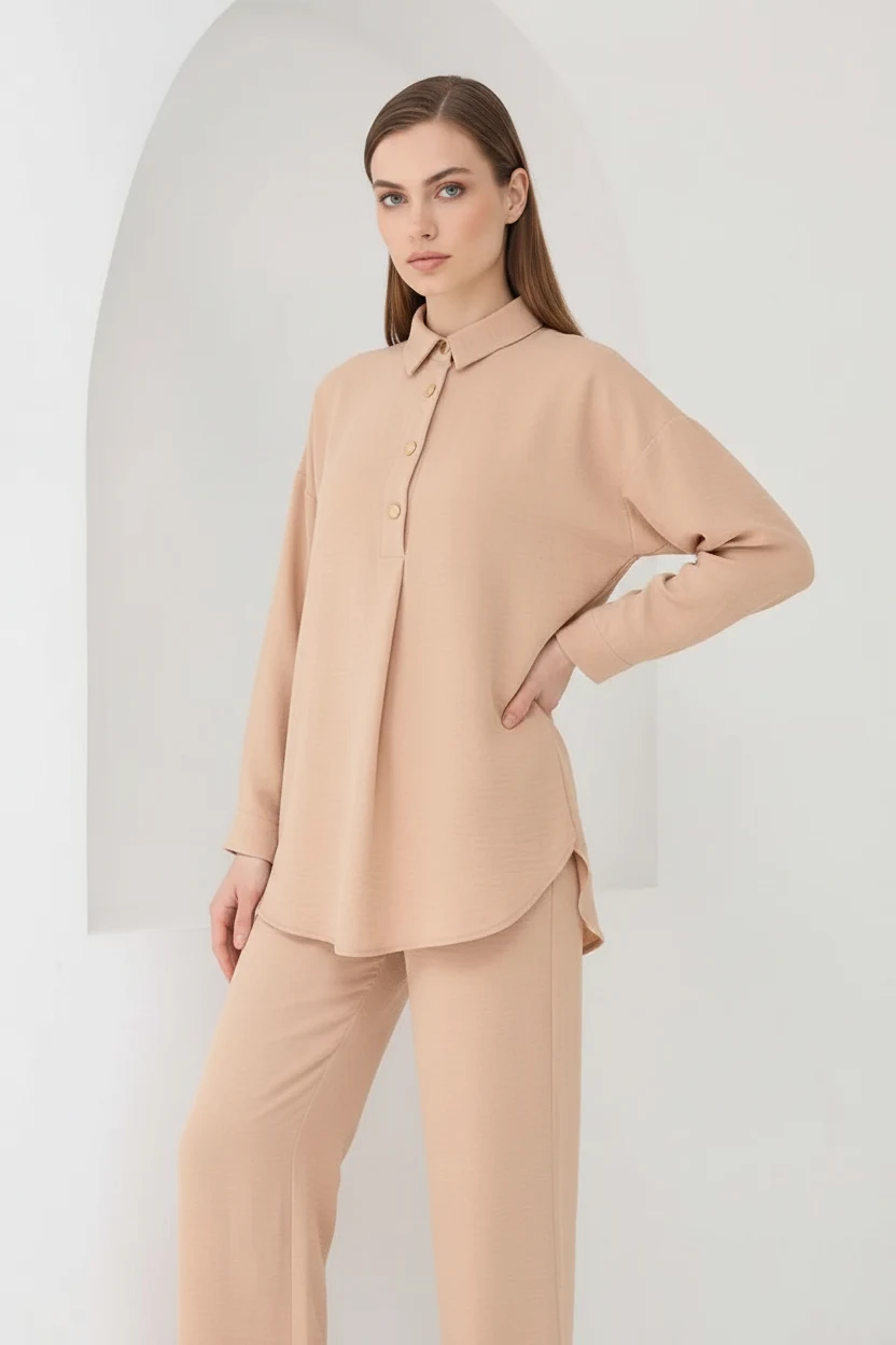 Kadın Oversize Kesim Vizon Takım
