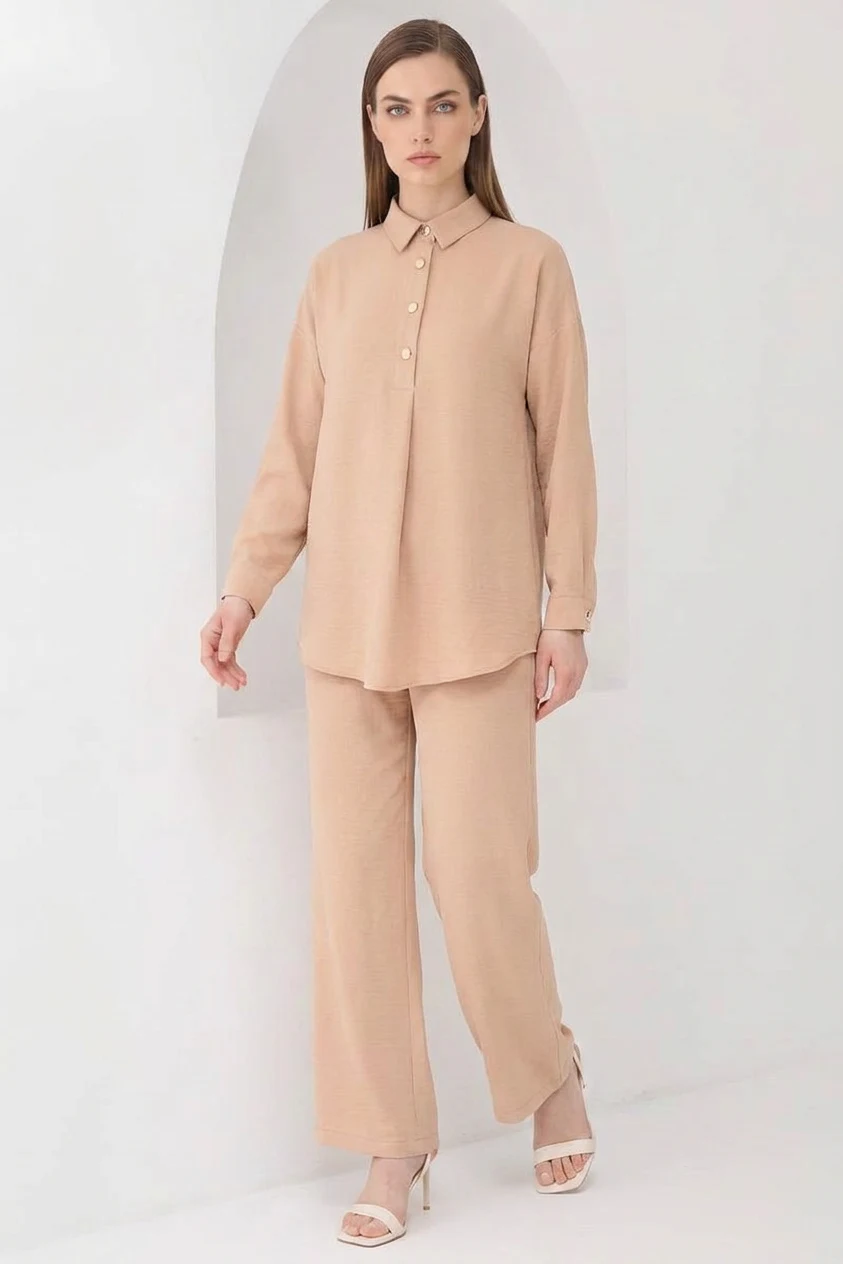 Kadın Oversize Kesim Vizon Takım