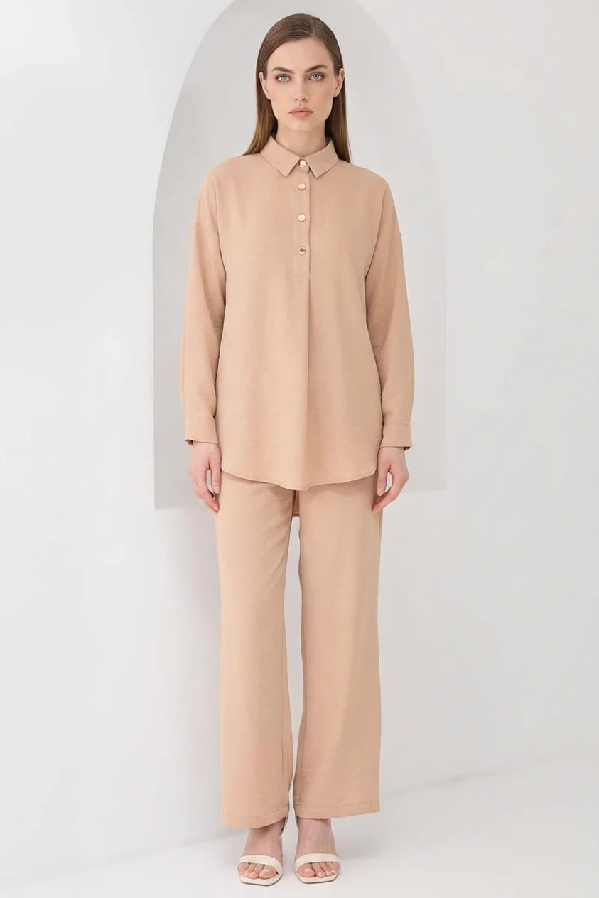 Kadın Oversize Kesim Vizon Takım